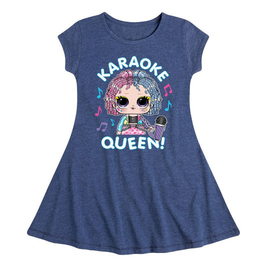Girls' - LOL Surprise! - Karaoke Queen Fit & Flair Cap Sleeve Dress