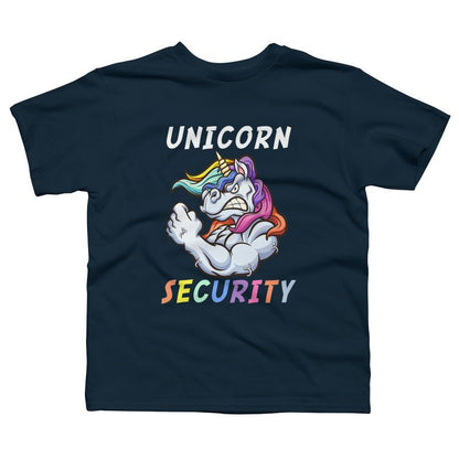 تي شيرت بتصميم يونيكورن سيكيوريتي من مينه مينه للأولاد من تصميم هيومانز في الهالوين - زيّ للبالغين