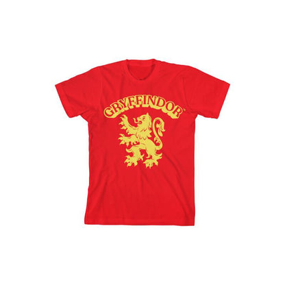 تي شيرت جرافيكي أحمر للشباب من Bioworld Harry Potter Gryffindor Clubhouse