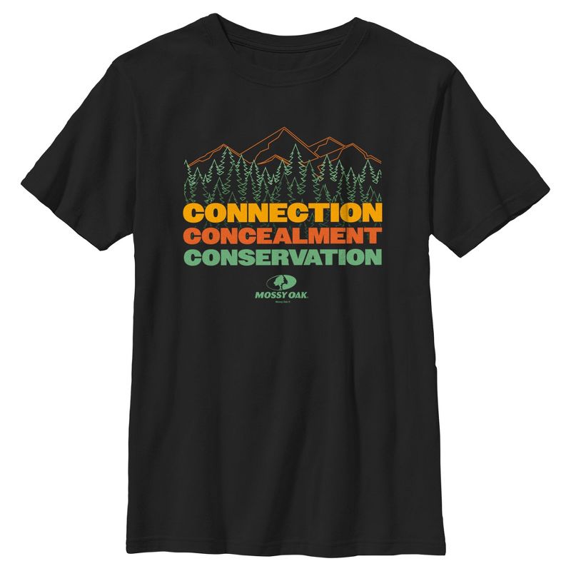 تي شيرت للأولاد من Mossy Oak Connection Concealment Conservation