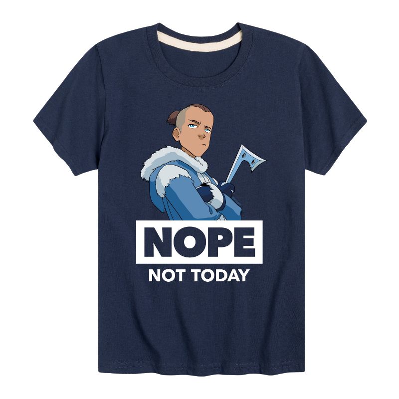 Boys' - Avatar: The Last Airbender - Sokka Nope Not Today Short Sleeve Graphic T-Shirt