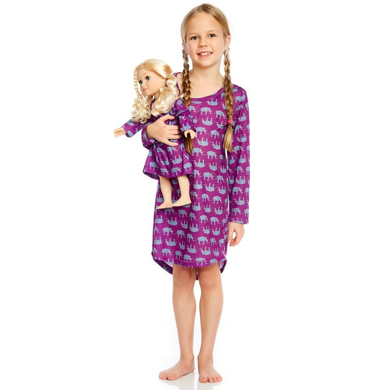 Leveret Girl and Doll Matching Nightgown
