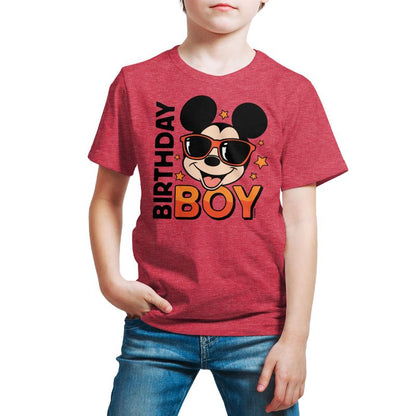 Boys' - Disney - Mickey Birthday Boy Short Sleeve Graphic T-Shirt
