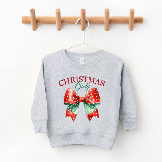 The Juniper Shop Coquette Christmas Girly Youth Ultra-Soft Graphic Sweatshirt