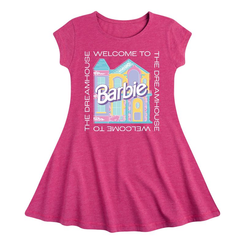Girls' - Barbie - Welcome To The Dreamhouse Fit & Flair Cap Sleeve Dress