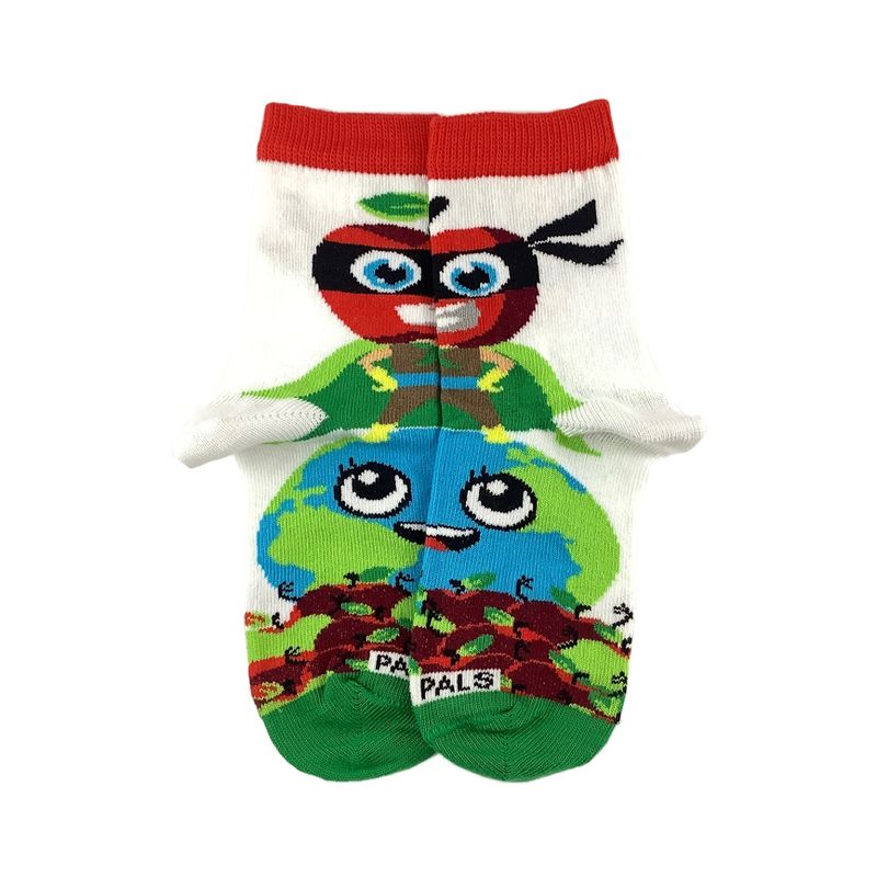 Apple Super Hero Socks - from the Sock Panda (Ages 3-7)
