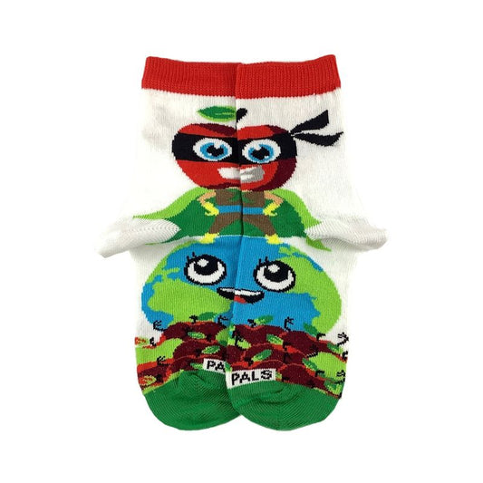 Apple Super Hero Socks - from the Sock Panda (Ages 3-7)