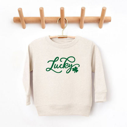 سويت شيرت جرافيكي ناعم للغاية من Juniper Shop مطبوع عليه كلمة Lucky Clover للشباب