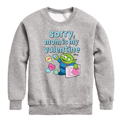 سويت شيرت صوف بأكمام طويلة مطبوع عليه عبارة "Sorry Mom My Valentine" للأولاد - Toy Story -