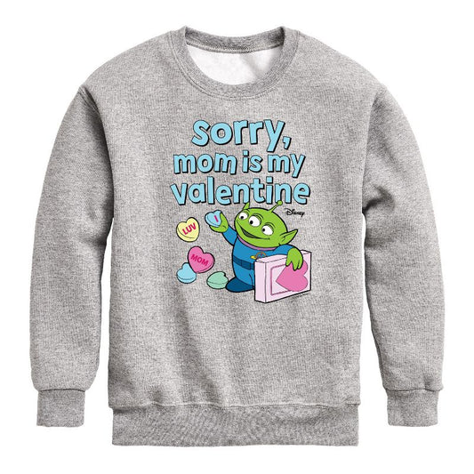 سويت شيرت صوف بأكمام طويلة مطبوع عليه عبارة "Sorry Mom My Valentine" للأولاد - Toy Story -