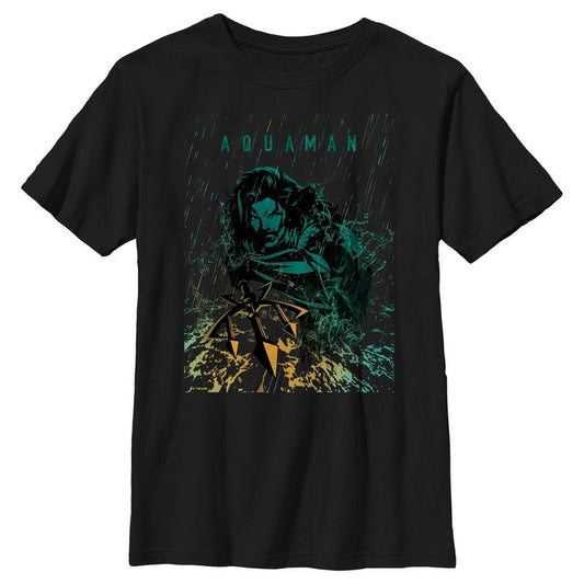 Boy's Aquaman King Ocean Rain T-Shirt