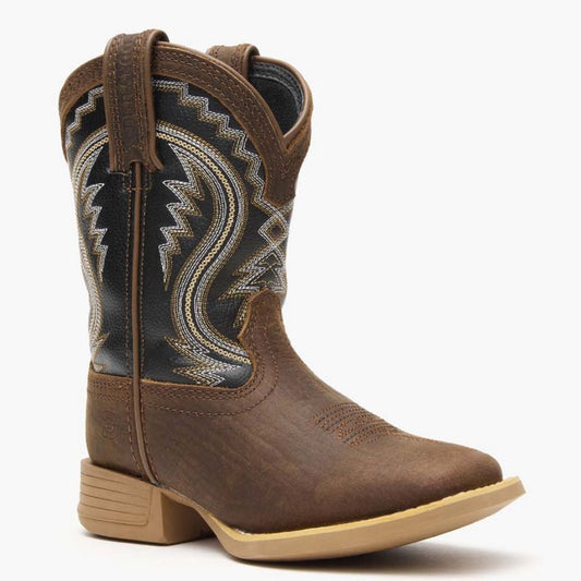 Kids Durango® Lil' Rebel Pro Big Kids’ Acorn Black Onyx Western Boot