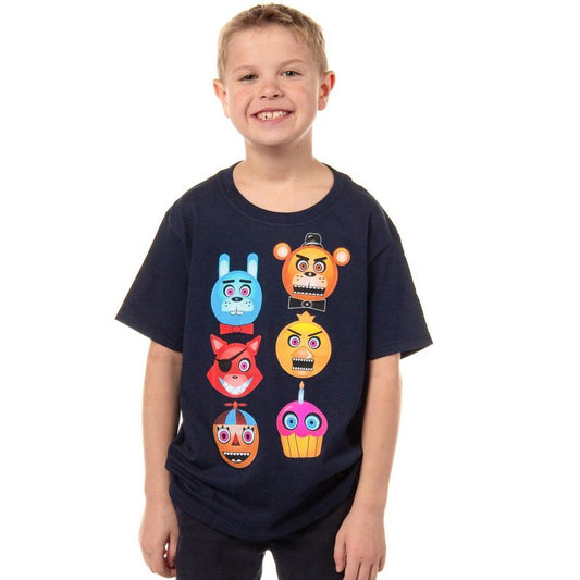 تي شيرت أزرق متوهج في الظلام من مجموعة "سبع مرات ست ليالٍ في فريدي" للأولاد من Freddy Fazbear