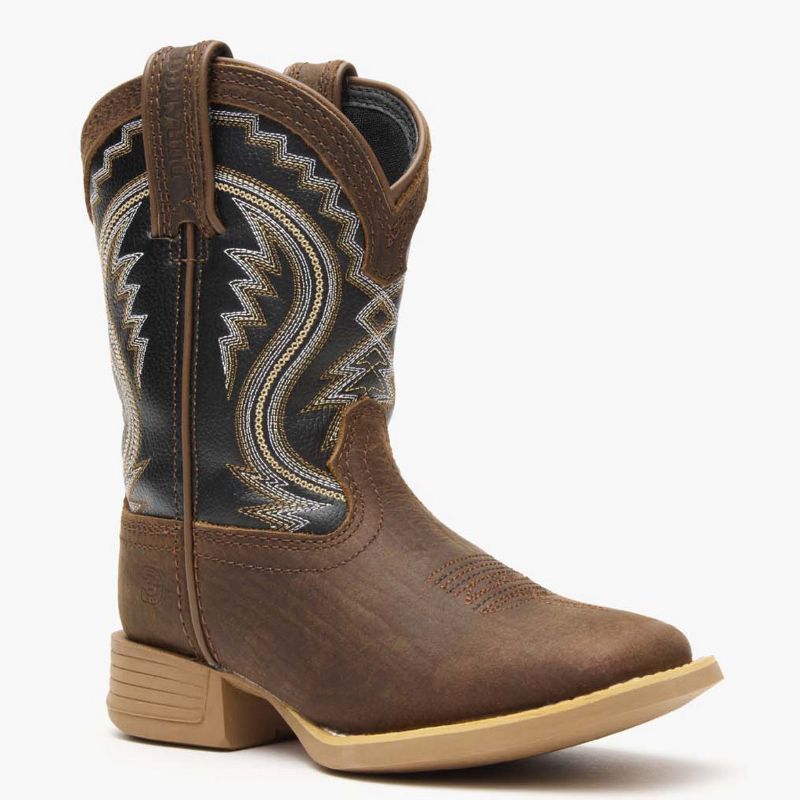 Kids Durango® Lil' Rebel Pro™ Little Kid's Acorn/Black Onyx Western Boots