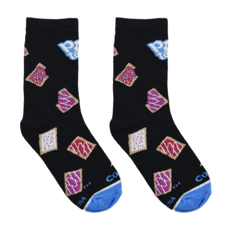Cool Socks for Kid's, Kellogg's Breakfast Cereal Fun Novelty Crew, 7-10 Years