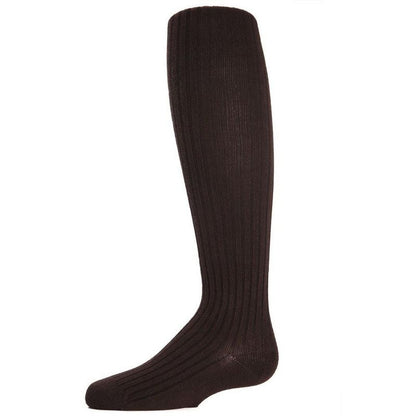 Memoi Girls Ribbed Cotton Blend Sweater Tights