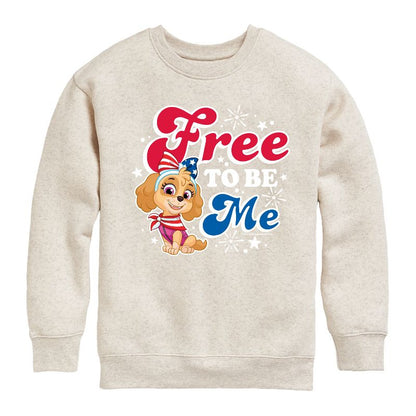 Boys' - Paw Patrol - Americana Graphic Long Sleeve Fleece Sweatshirt