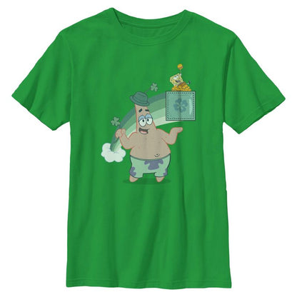 Boy's SpongeBob SquarePants St. Patrick's Day Rainbow Duo T-Shirt