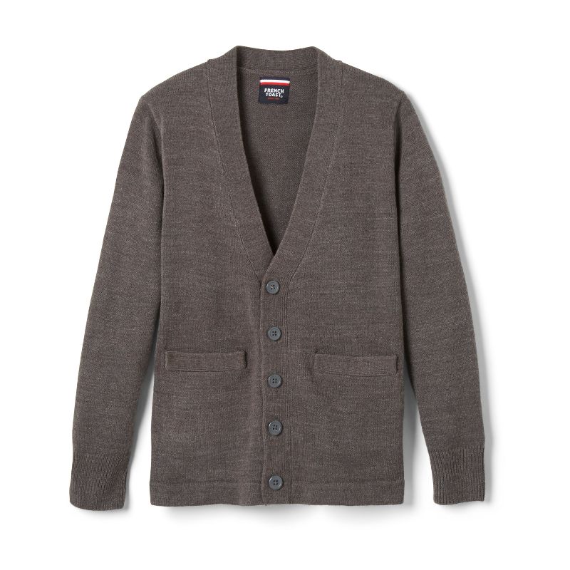 French Toast School Uniform Co-Ed V-Neck Sweater Cardigan