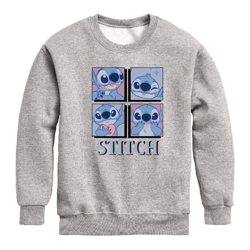 Boys' - Disney - Lilo & Stitch Graphic Long Sleeve Fleece Sweatshirt