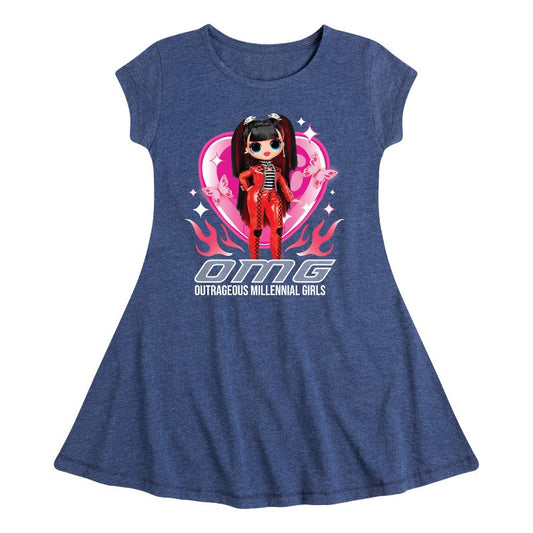 Girls' - LOL Surprise! - Spicy Babe Fit & Flair Cap Sleeve Dress