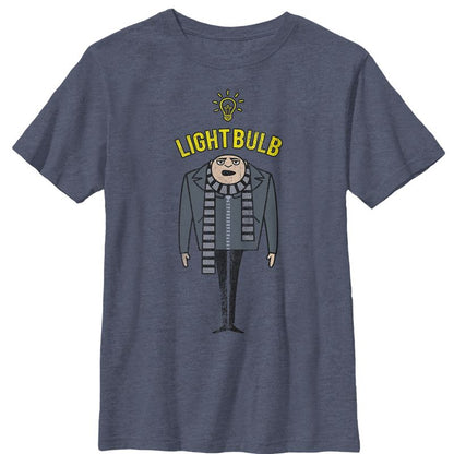 Boy's Despicable Me Gru Lightbulb T-Shirt