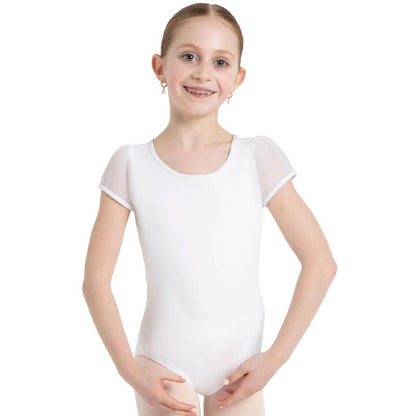 لباس ضيق من كابيزيو بأكمام منتفخة وفتحة خلفية - للبنات