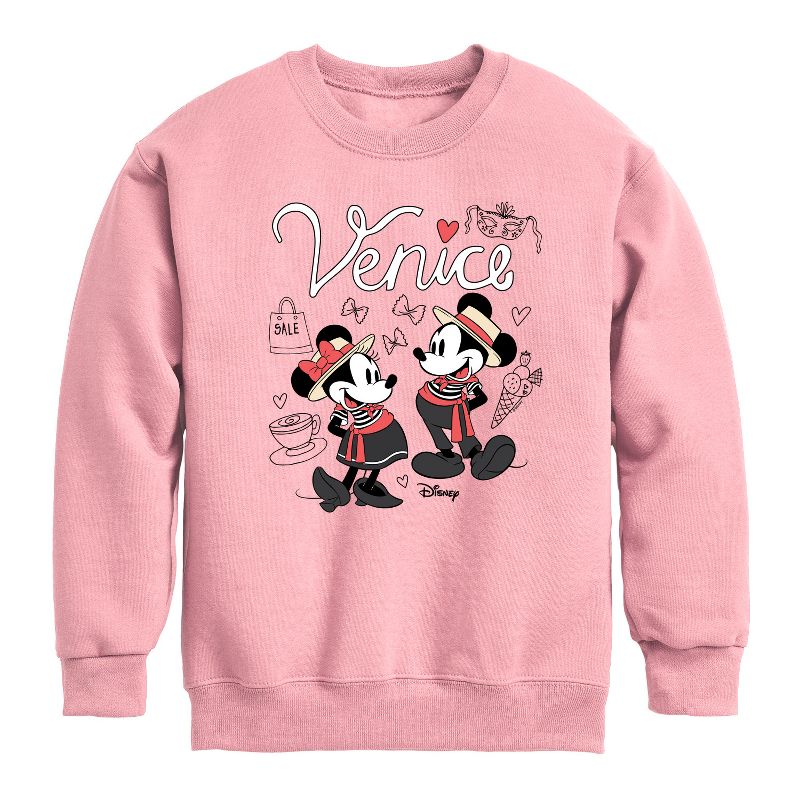 Boys' - Disney - Mickey & Friends Graphic Long Sleeve Fleece Sweatshirt