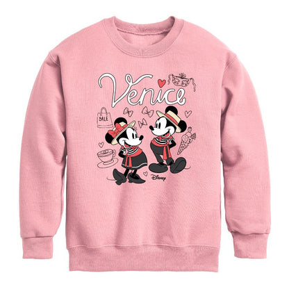 Boys' - Disney - Mickey & Friends Graphic Long Sleeve Fleece Sweatshirt