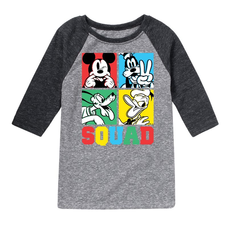 Boys' - Disney - Squad Grid Raglan Graphic T-Shirt