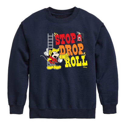 Boys' - Disney - Firefighter Mickey Graphic Long Sleeve Fleece Sweatshirt
