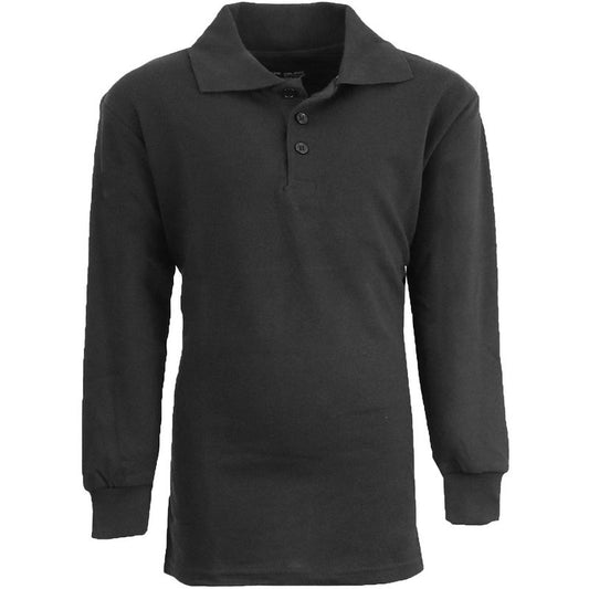 قميص بولو جالاكسي الأصلي للأولاد بقصّة Slim Fit وأكمام طويلة