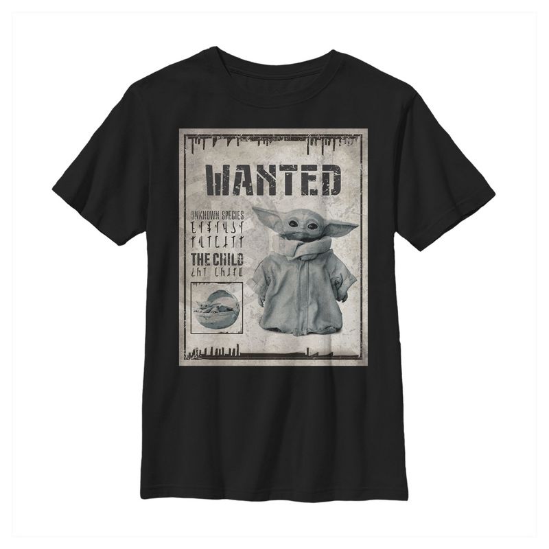 Boy's Star Wars The Mandalorian The Child Wanted Unknown Species T-Shirt