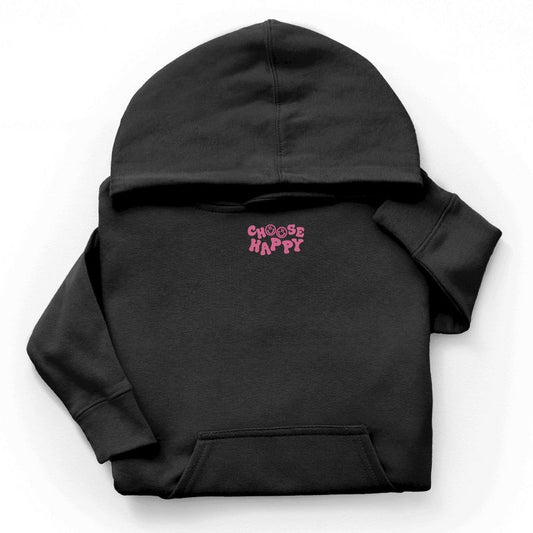 The Juniper Shop Embroidered Choose Happy Smiley Face Youth Hoodie