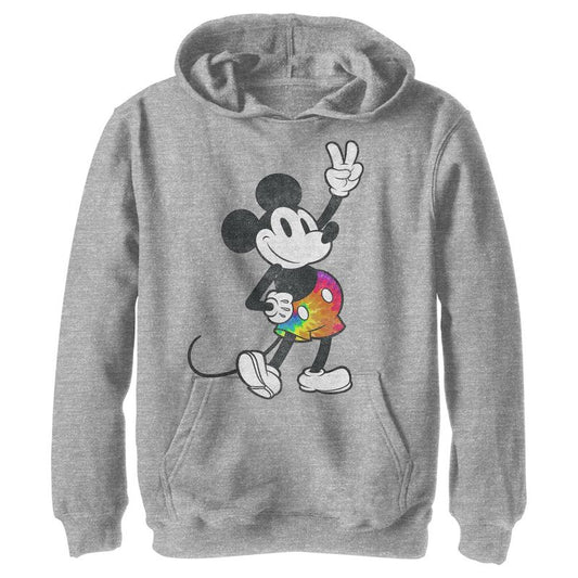 Boy's Disney Mickey Tie Dye Pants Portrait Pull Over Hoodie