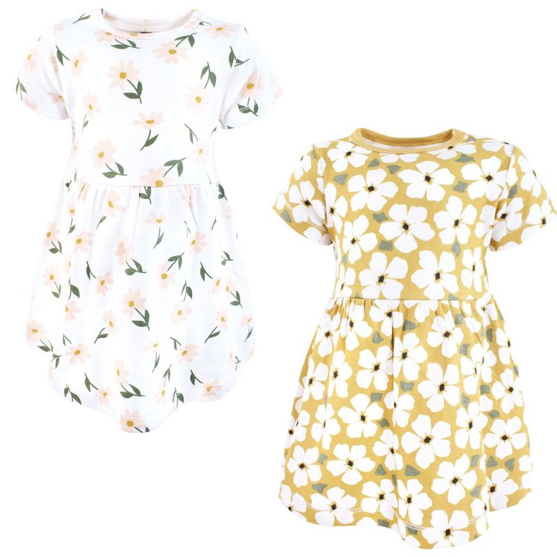 Luvable Friends Hudson Baby Short-Sleeve Dresses 2pk