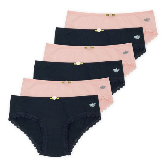 Lucky & Me Ava Girls Bikini Underwear Multi-Color Multiple Sizes (6-Pack)