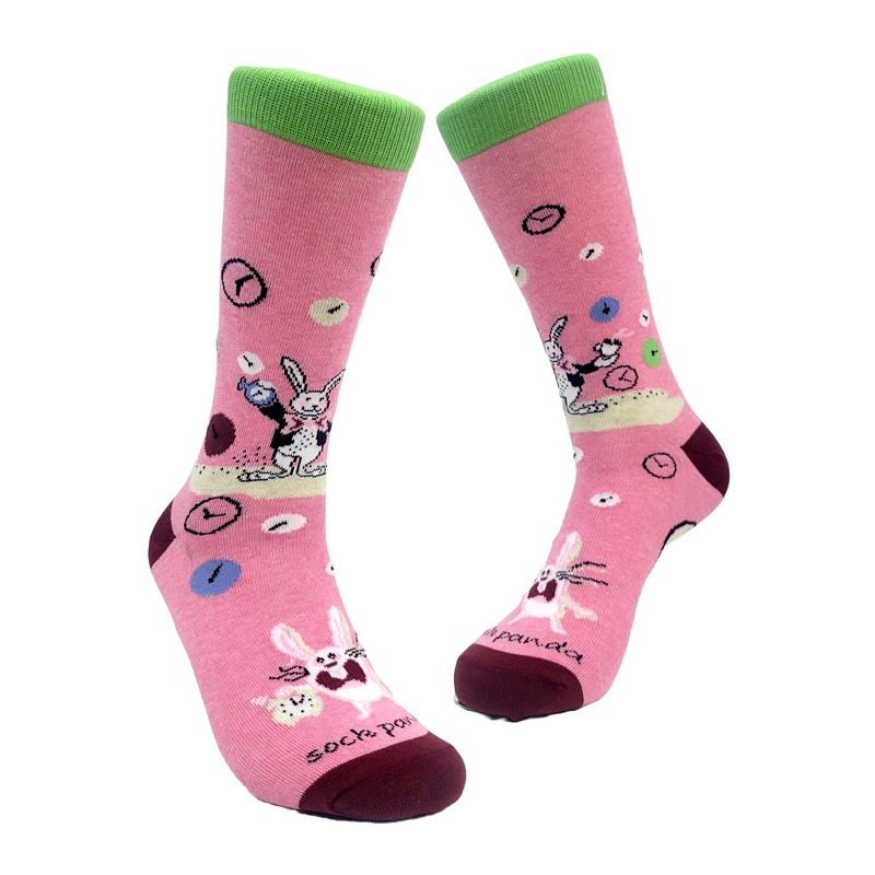 Time Bunny Rabbit Socks from the Sock Panda (Men's, Women's and Tweens Sizes)