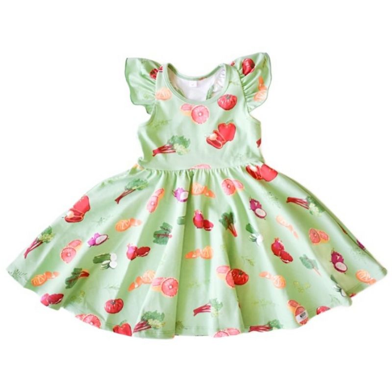 Worthy Threads Little/Big Girls' Ruffle Cap Sleeve Racer Back Dresses