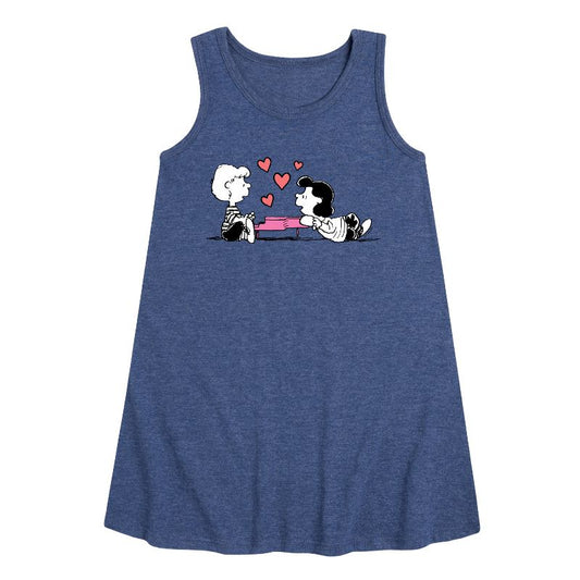 فستان بناتي - بيناتس - لوسي وشرودر هارت ثيتس جرافيكي بدون أكمام