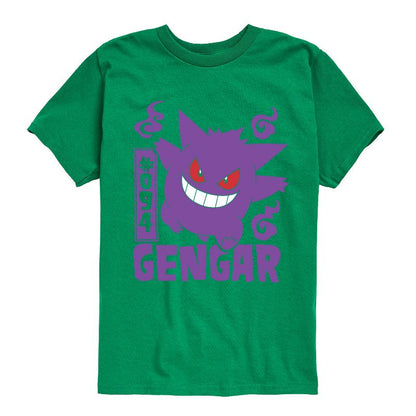 تي شيرت جرافيكي بأكمام قصيرة من بوكيمون جينجار للأولاد