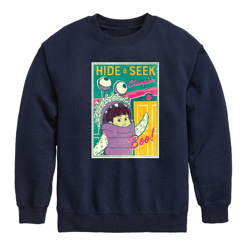 Boys' - Disney - Boo Hide And Seek Graphic Long Sleeve Fleece Sweatshirt