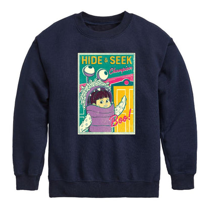 Boys' - Disney - Boo Hide And Seek Graphic Long Sleeve Fleece Sweatshirt