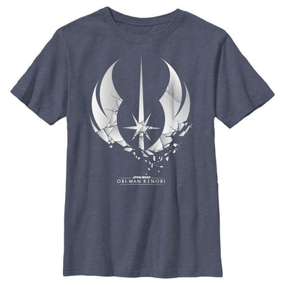 Boy's Star Wars: Obi-Wan Kenobi Shattered Jedi Logo T-Shirt
