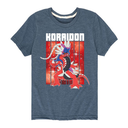 تي شيرت جرافيكي بأكمام قصيرة من بوكيمون - أسطورة كورايدون للأولاد