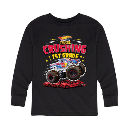 Boys' - Hot Wheels - Crushing 1st Grade Long Sleeve Graphic T-Shirt