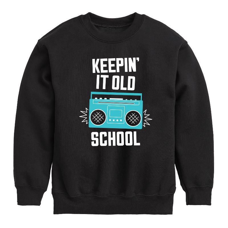 Boys' - Instant Message - Kids Crew Fleece Graphic Long Sleeve Fleece Sweatshirt