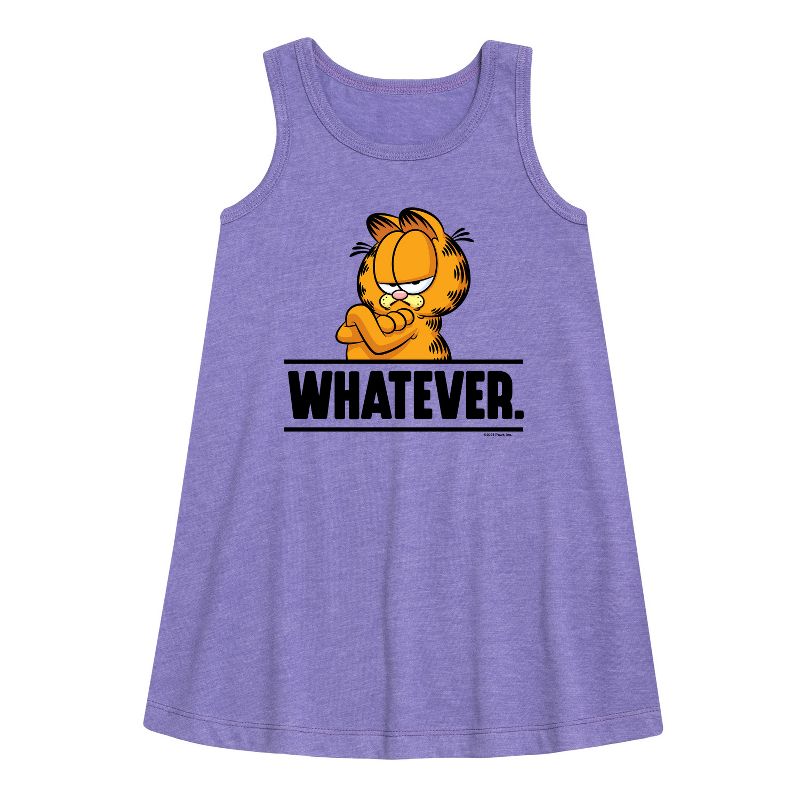 Girls' - Garfield - Whatever Graphic Sleeveless Aline Dress
