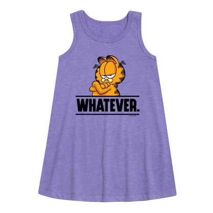 Girls' - Garfield - Whatever Graphic Sleeveless Aline Dress