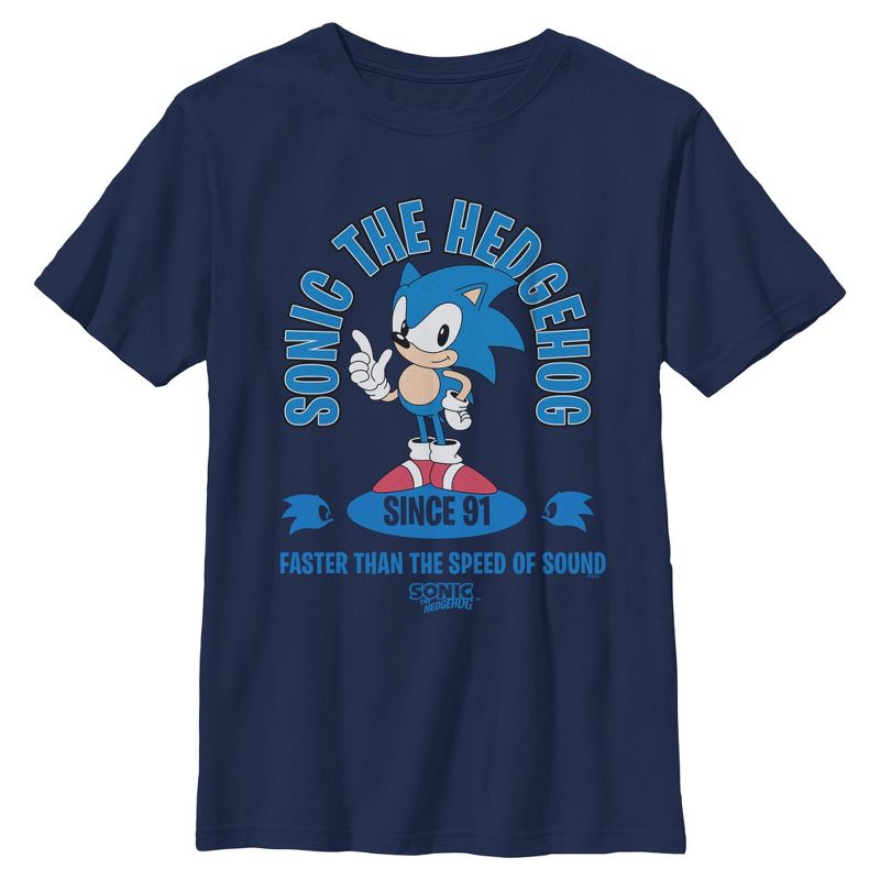 Boys Sonic the Hedgehog Faster Than the Speed of Sound T Shirt